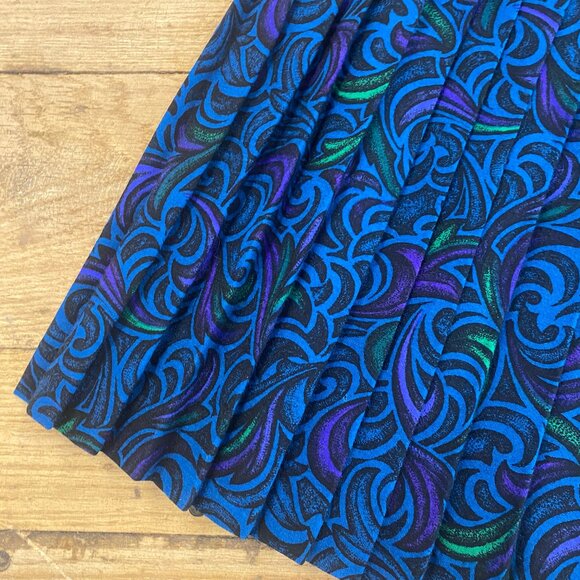 Vintage 1980s Pleated Midi Skirt - Picture 1 of 8